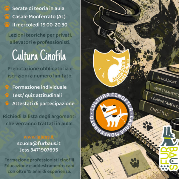 locandina cultura cinofila